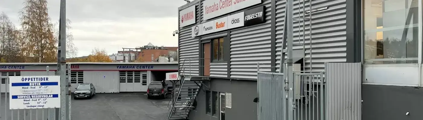 Miljöbild Yamahacenter Sundsvall