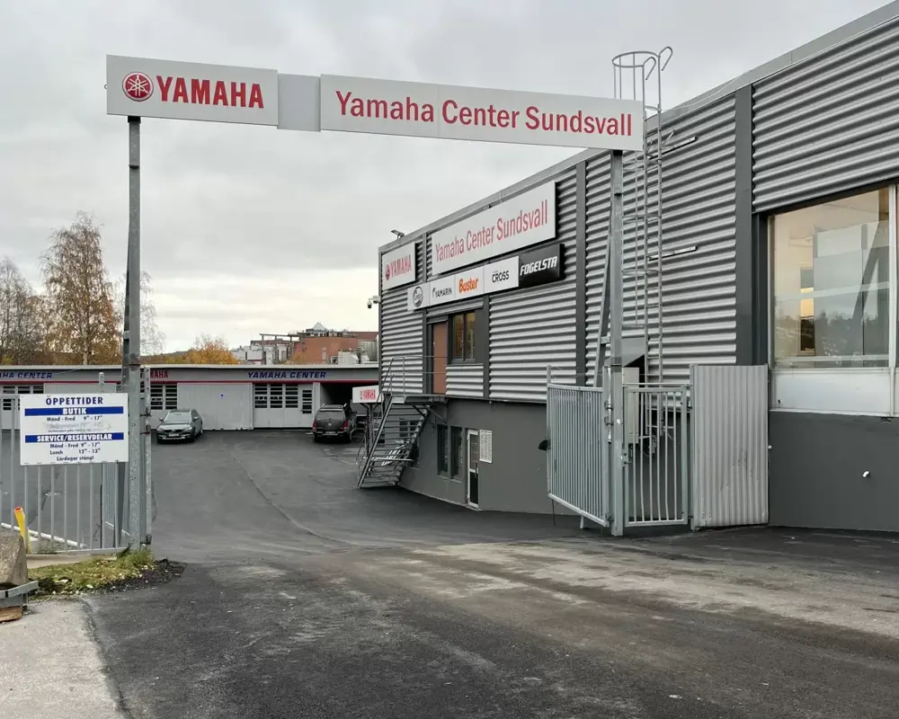 Miljöbild Yamahacenter Sundsvall